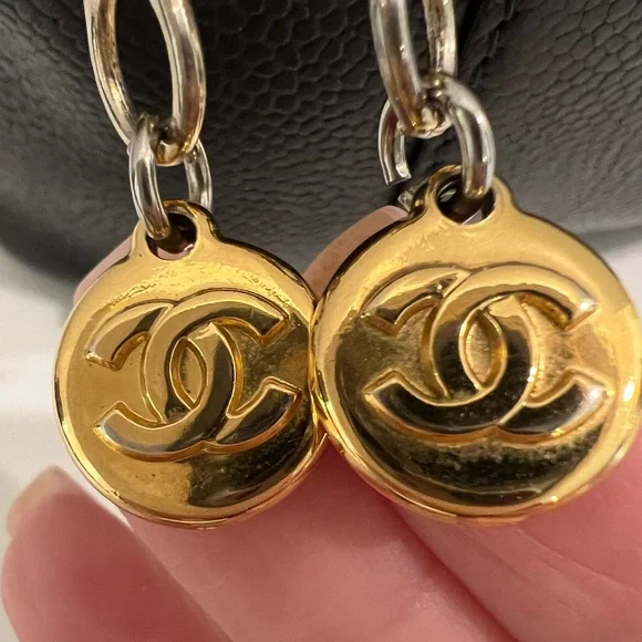 ‼️SOLD‼️ Chanel Vintage CC Timeless Caviar Vanity Cosmetic Makeup Case Black - Picture 13 of 16